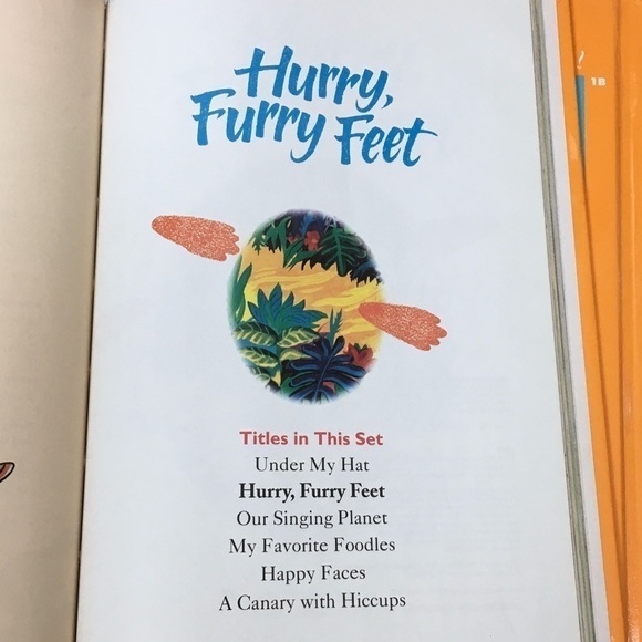 Vintage 90s Childrens Book Hurry Furry Feet Celebrate Reading Classroom Dr Seuss - Picture 3 of 12
